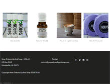 Tablet Screenshot of neworleanslipandsoap.com
